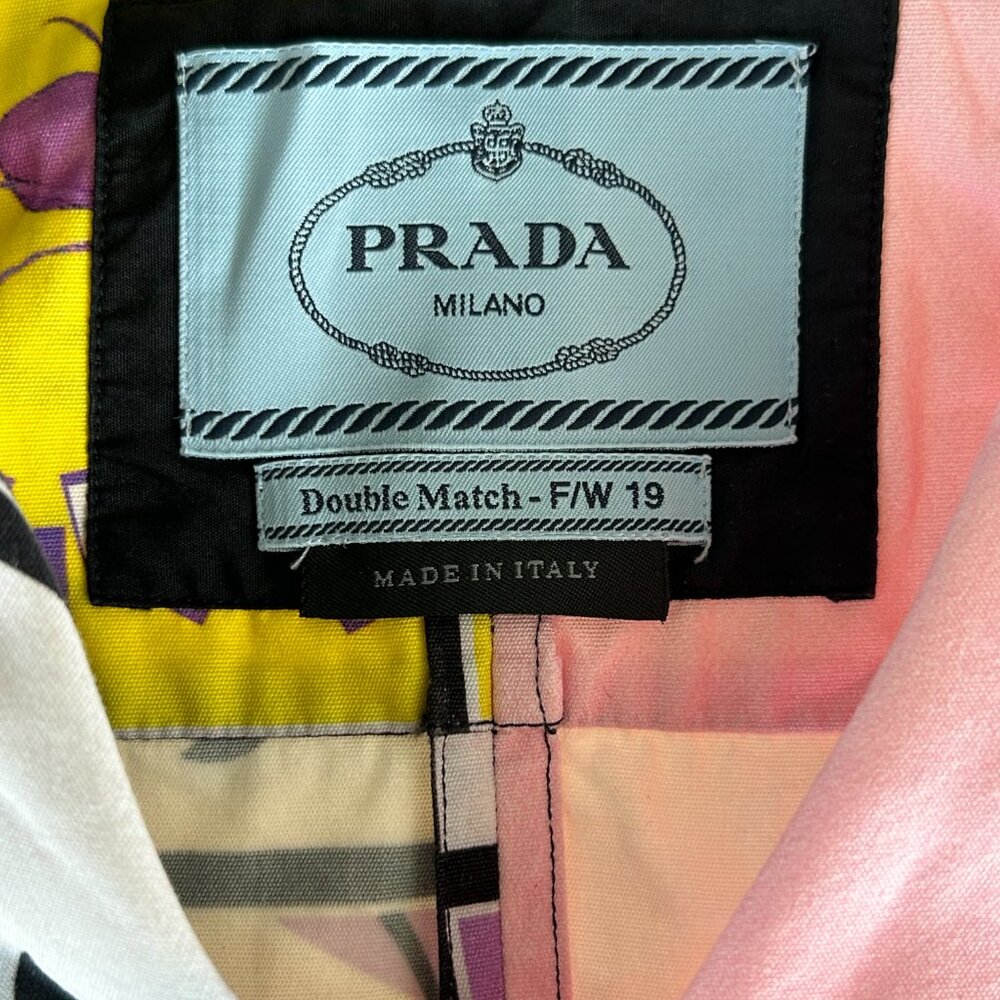 Prada Multicolor Double Match Split Bowling Shirt - image 3